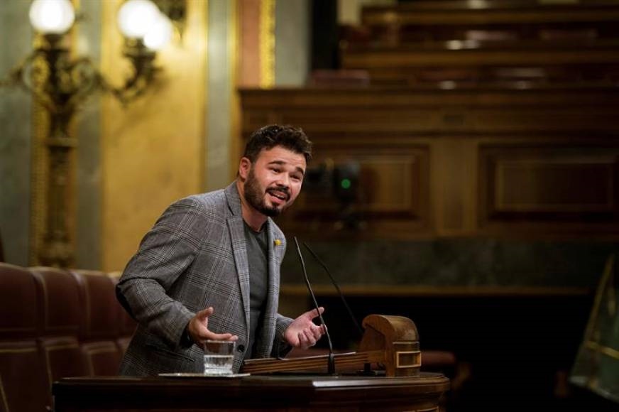 MADRID (ESPAÑA), OCTUBRE DE 2018. El diputado independentista de ERC en el Congreso Gabriel Rufián. Efe.
