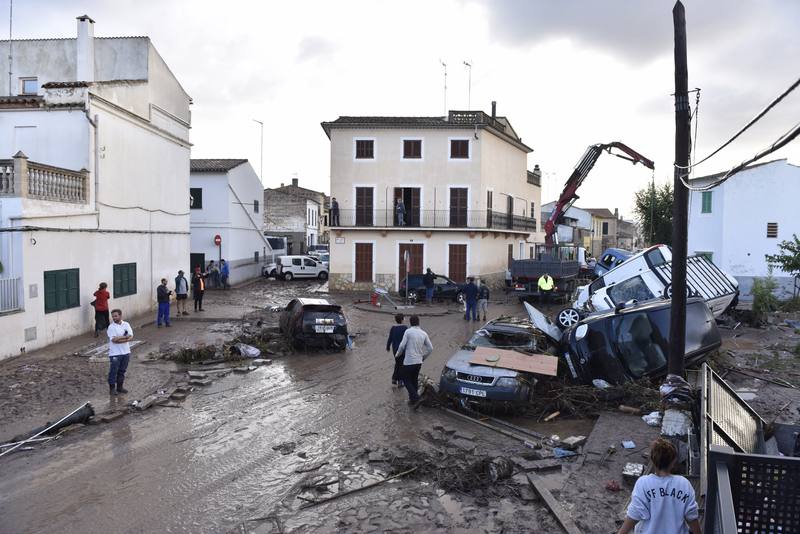 Buscan a cinco personas desaparecidas en Sant Llorenç por las fuertes lluvias