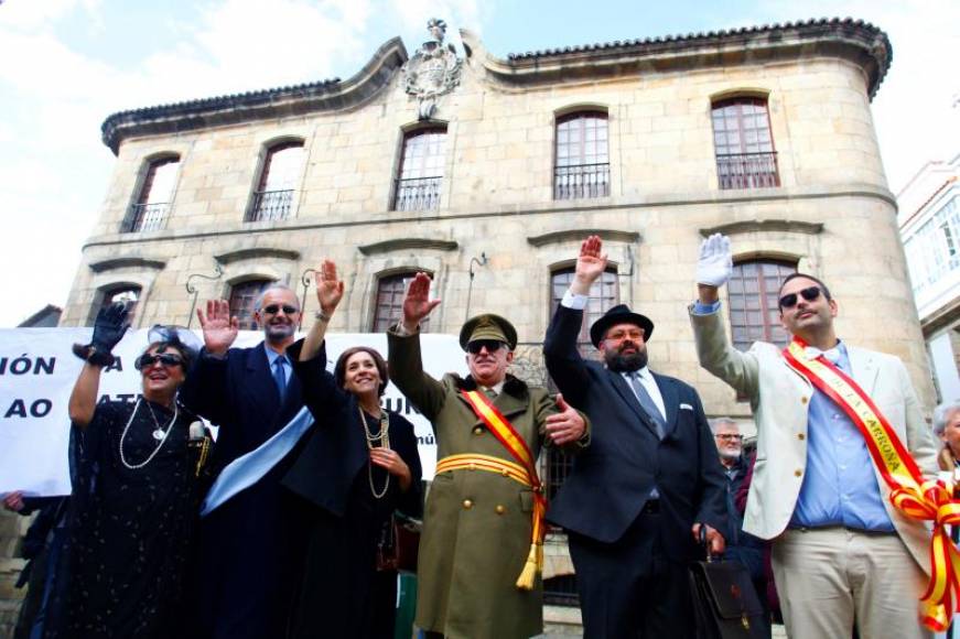SANTIAGO DE COMPOSTELA (GALICIA) ESPAÑA, 2018. Una marcha ciudadana ha discurrido hoy por las calles de Coruña. Efe
