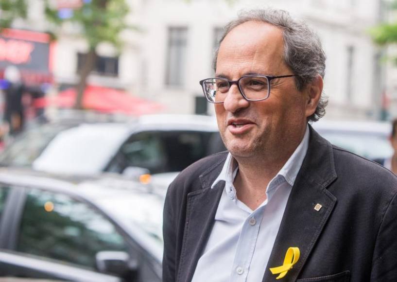BRUSELAS (BELGICA), AÑO 2018. El presidente de la Generalidad de Cataluña, Quim Torra, en Bruselas. Efe.