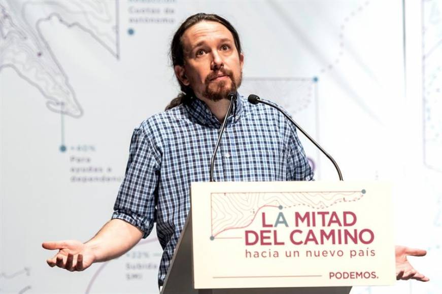 ESPAÑA, OTOÑO DE 2018. El secretario general de Podemos, Pablo Iglesias, en el acto ‘La mitad del camino hacia un nuevo país’ que ha tenido lugar en Sevilla. Efe.