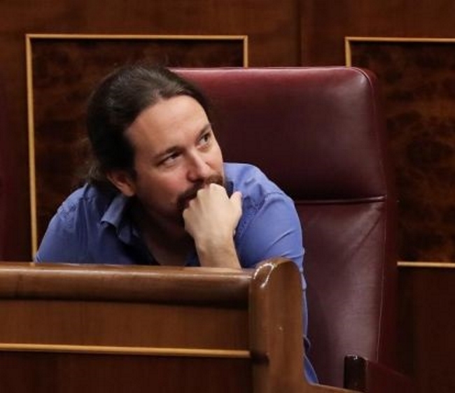 MADRID (ESPAÑA), 14.11.2018. El líder de Podemos, Pablo Iglesias, durante la sesión de control al Ejecutivo que hoy, miércoles 14 de noviembre de 2018, tiene lugar en el Congreso. Efe