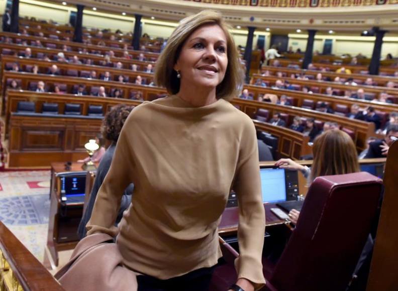MADRID (ESPAÑA), 30.10.2018. La ex secretaria general del PP María Dolores de Cospedal, en el Congreso de los Diputados. Cospedal ha renunciado. Efe