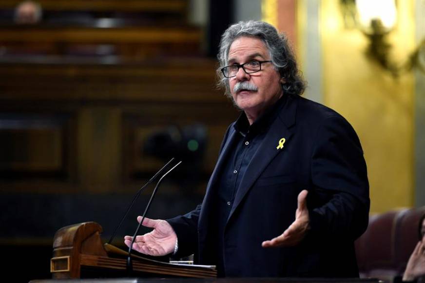 MADRID (ESPAÑA), AÑO 2018. El portavoz de ERC en la cámara, Joan Tardà, durante una intervención en el pleno del Congreso de los Diputados en Madrid. Efe.