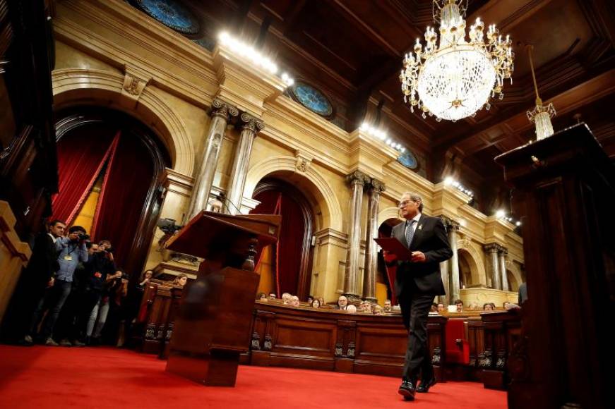 PARLAMENTO DE CATALUÑA (BARCELONA) ESPAÑA, 07.11.2018. El presidente independentista de la Generalidad de Cataluña, Quim Torra. Efe