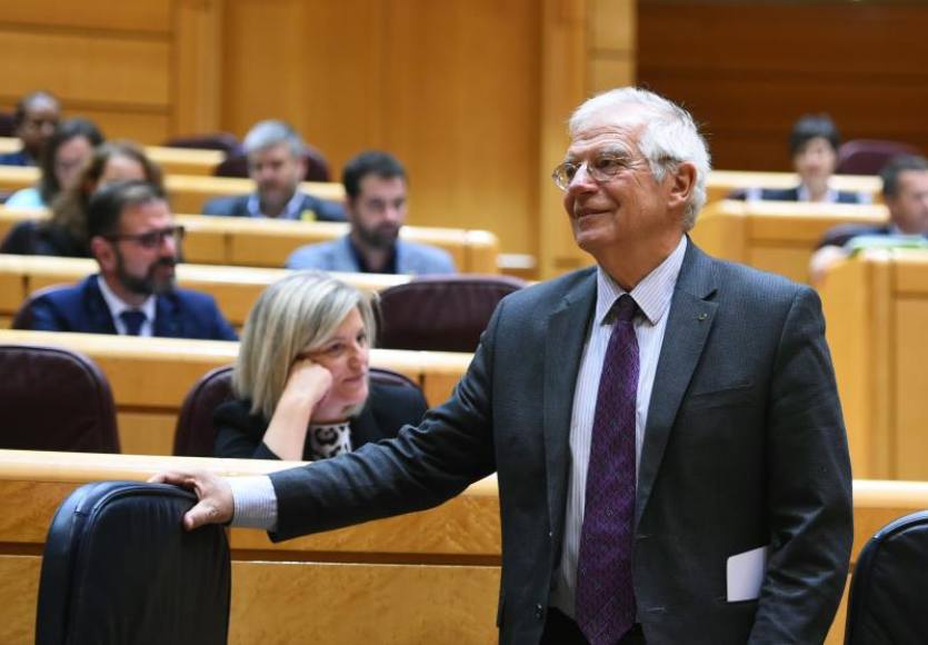 SENADO DEL REINO DE ESPAÑA (MADRID) ESPAÑA, AÑO 2018. El ministro de Asuntos Exteriores, Josep Borrell. Efe.
