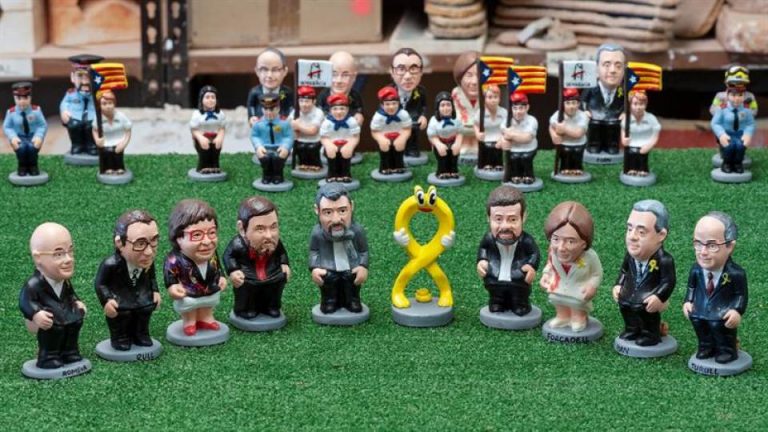 El llamado «caganer» en Cataluña, politizado por el independentismo