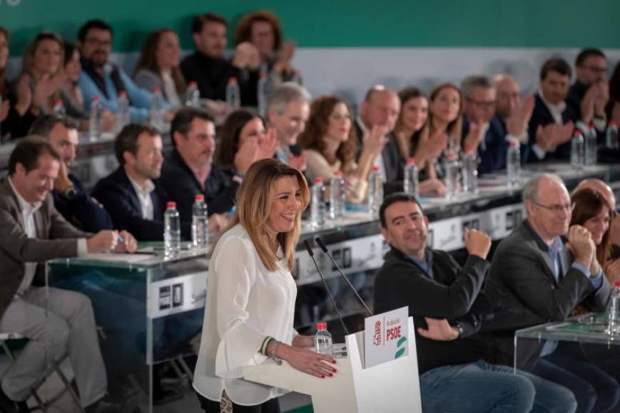 ANDALUCÍA (ESPAÑA), AÑO 2018. La líder del PSOE-A, Susana Díaz, en la reciente reunión del Comité Director. Efe