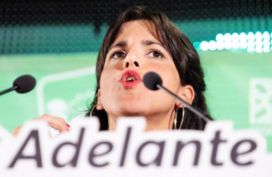 ANDALUCÍA (ESPAÑA), AÑO 2018. Vista de la líder ultraizquierdista xenófoba de la alianza (Unidos Podemos) -Adelante Andalucía- Teresa Rodríguez. Efe