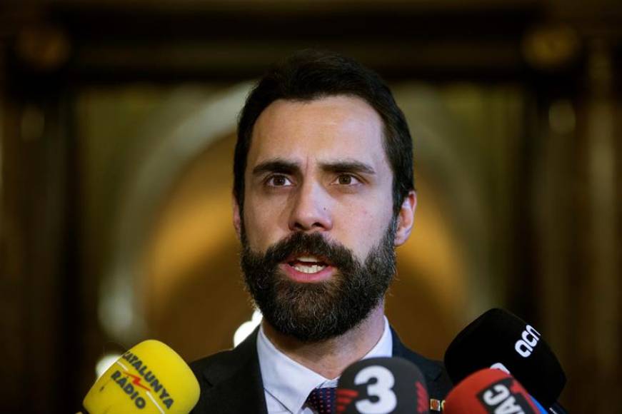 BARCELONA (ESPAÑA), AÑO 2018. El independentista racista presidente del Parlamento de Cataluña, Roger Torrent. Efe