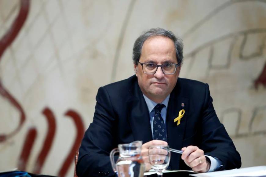 BARCELONA (ESPAÑA), AÑO 2018. El presidente separatista de la Generalitat, Quim Torra. Efe.