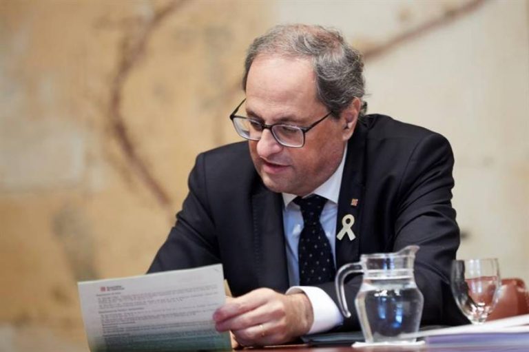 Torra: «Tomaré decisiones» contra los Mozos por las cargas contra independentistas
