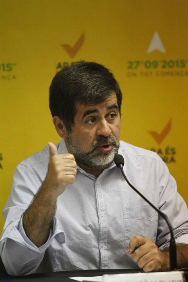 CATALUÑA (ESPAÑA), año 2017. Vista del racista presidente de la entidad xenófoba separatista Asamblea Nacional Catalana (ANC), Jordi Sánchez. Efe