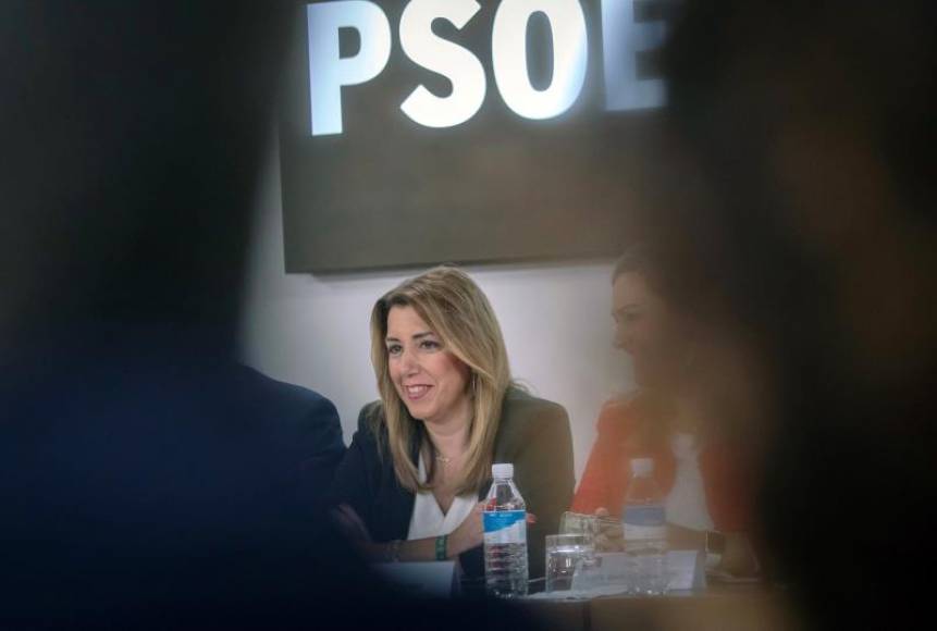 SEVILLA (ESPAÑA), 03.12.2018. La presidenta andaluza y secretaria general del PSOE-A, Susana Díaz, durante la reunión del Comité Ejecutivo de su formación. Efe