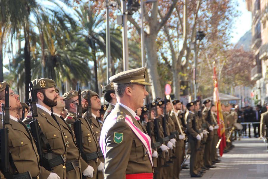 PASEO DE COLON (BARCELONA) ESPAÑA, 06.01.2019. Pascua Militar del Ejército español con parada militar 2019 en Barcelona. Ñ Pueblo (131)