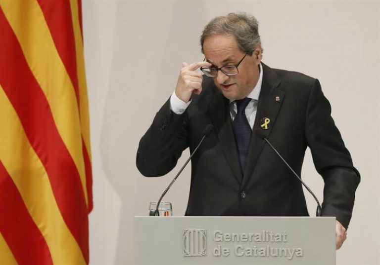 Torra: O «Referéndum de independencia» o será un «NO a los Presupuestos» de Sánchez