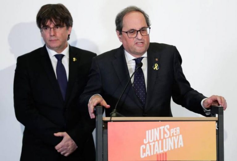Puigdemont: «Yo seré presidente de Cataluña a todos efectos si el Parlament me inviste»