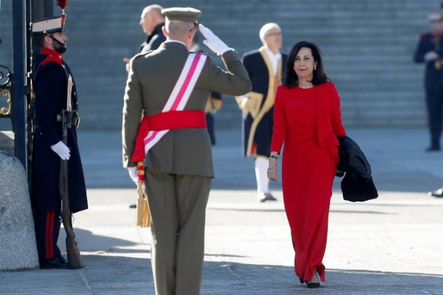 MADRID (ESPAÑA), 06.01.2019. La ministra de Defensa Margarita Robles, durante la celebración de la Pascua Militar en el Palacio Real. Efe