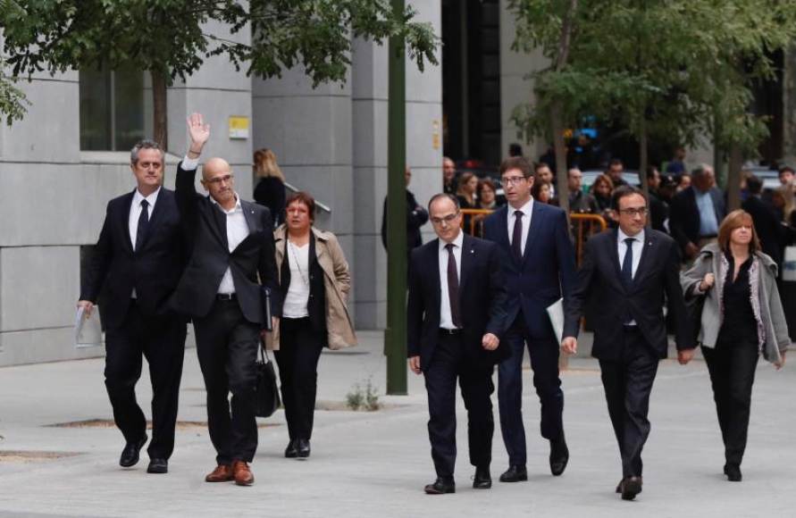 MADRID (ESPAÑA), AÑO 2017. Los presos ultra antiespañoles, exconsejeros del gobierno cesado por el Artículo 155 de la Constitución Españaola del 1978. Efe