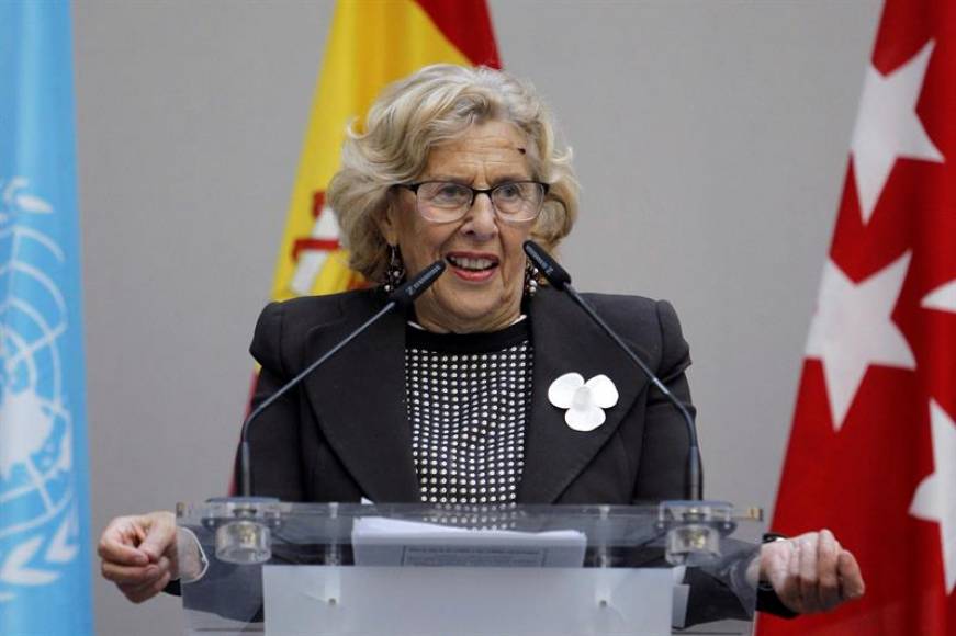 MADRID (ESPAÑA), AÑO 2018. Vista de la ultraizquierdista alcaldesa de Madrid, Manuela Carmena (Podemos -Ahora Madrid-) Efe.