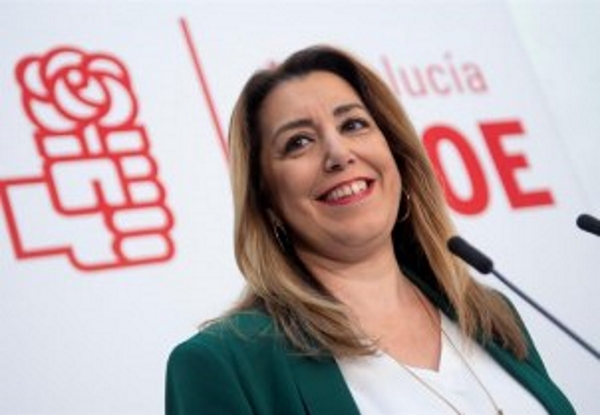 SEVILLA (ESPAÑA), 11.01.2019. La secretaria general del PSOE-A, Susana Díaz, ha anunciado hoy que se quedará al frente del partido. Efe