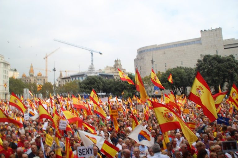 Cataluña convoca contra los indultos al Procés el 19J en las Fuentes de Montjuic de Barcelona