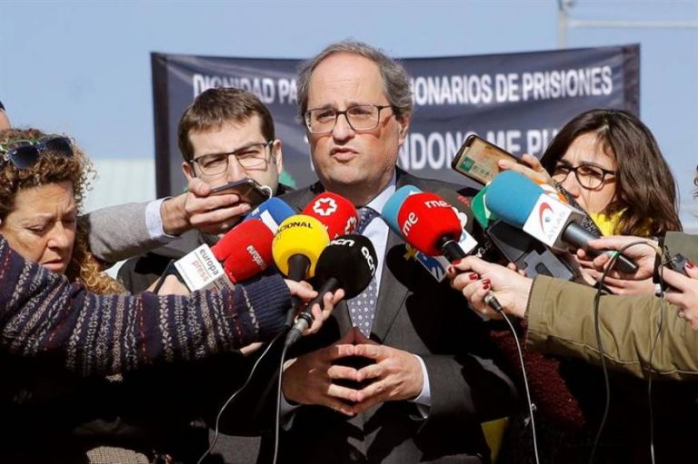 Torra pide protección de Guardia Civil y Policía N. cuando vaya a Madrid al Juicio Procés