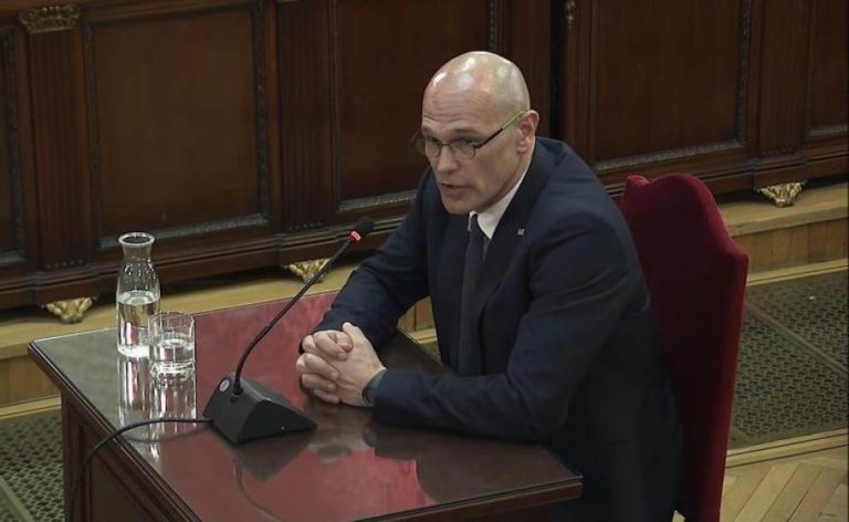 El preso Romeva pide «humildemente» al Tribunal del Procés dejar a Sánchez