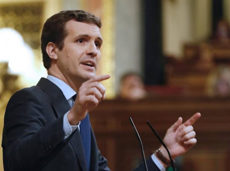 Casado califica a Sánchez de «caballo de Troya del independentismo»