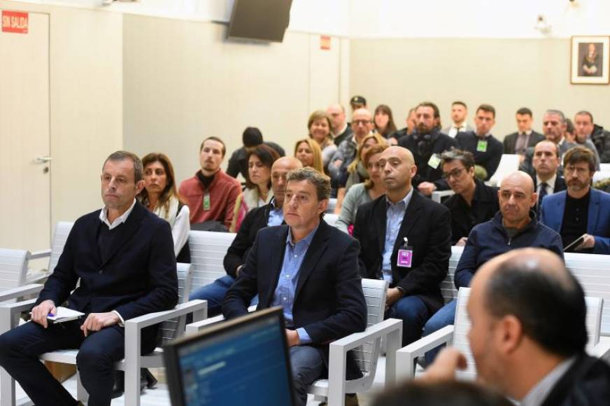 FOTOGRAFÍA. MADRID (ESPAÑA), AUDIENCIA NACIONAL, INICIO DEL JUICIO CONTRA FC BARCELONA Y SU PRESIDENTE, 26.02.2019. El expresidente del FC Barcelona Sandro Rosell (i). Efe