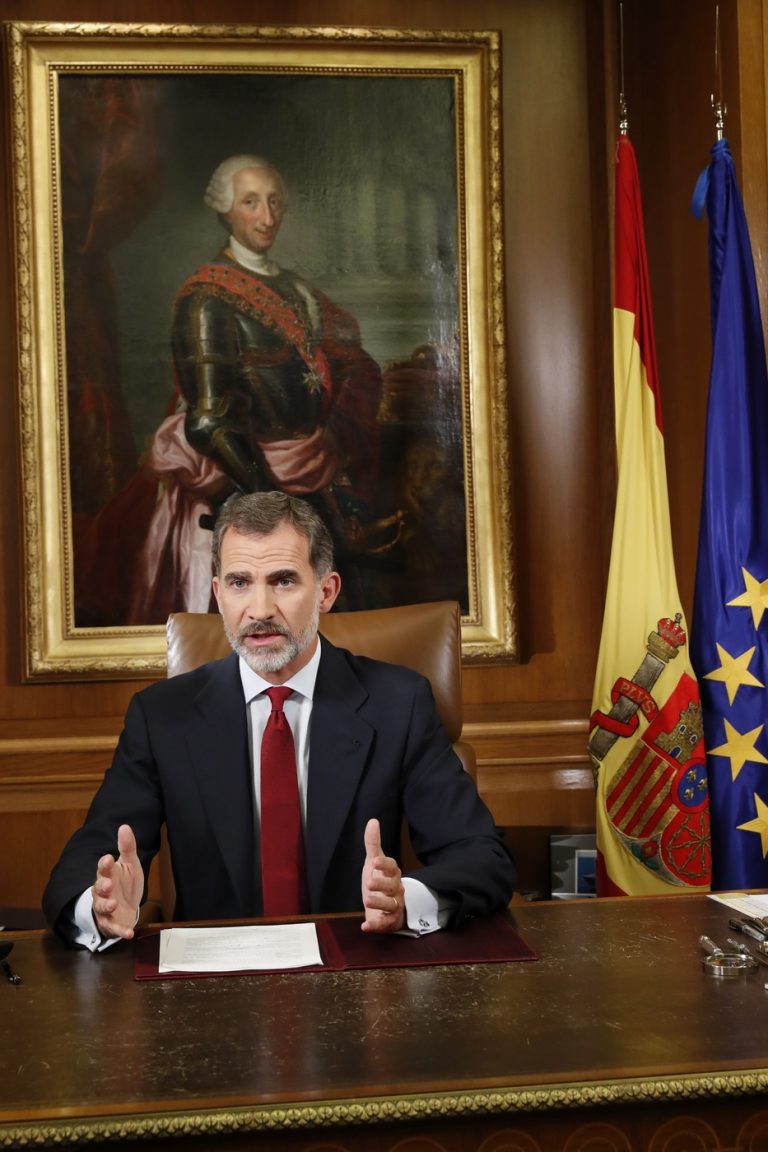 El Rey: El independnetismo «pretende quebrar la unidad de España y soberanía nacional»