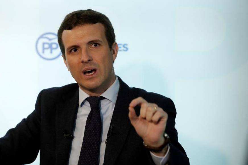 MADRID (ESPAÑA), 06.02.2019. Durante una entrevista hoy, 6 de febrero de 2019, el líder del PP, Pablo Casado. Efe