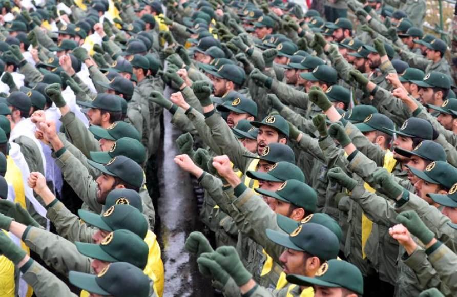TEHERÁN (IRAN), AÑO 2018. Varios efectivos de la Guardia Revolucionaria iraní. Efe.