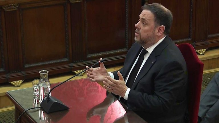 Junqueras: «Impedir el 1-O» a la fuerza «es un delito, no contestaré a la acusación»