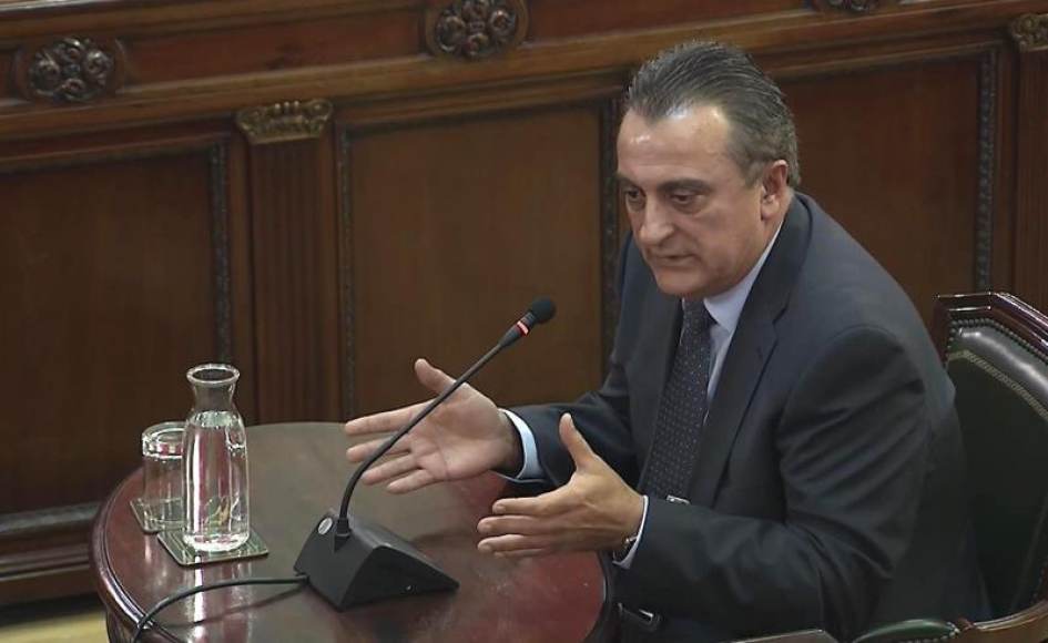 FOTOGRAFÍA. 11.03.2019. Vista del comisario Manel Castellví, exjefe de Información de los Mossos d'Esquadra durante el golpe de estado separatista del 1-O de 2017. Efe