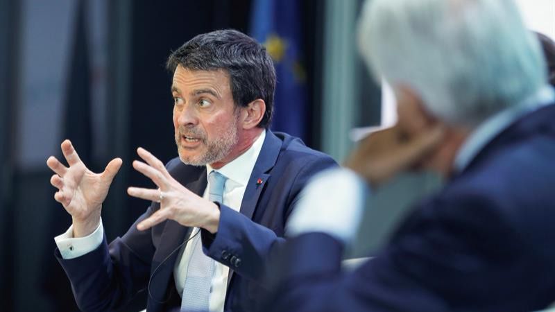 FOTOGRAFÍA. BARCELONA (ESPAÑA), AÑO 2018. Vista del miembro de francmasonería del Gran Oriente de Francia, Manuel Valls, alcaldable de Ciudadanos Cs por Barcelona 2019. Efe