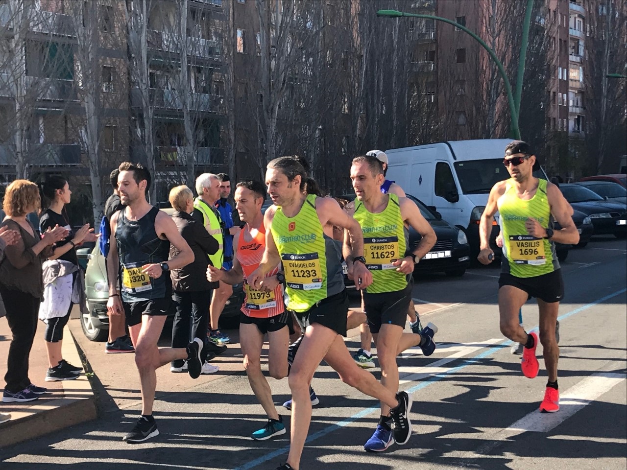 FOTOGRAFÍA. BARCELONA. 10.03.2019. Vista de los atletas de la 41ª edición de la Maratón de Barcelona este domingo durante el recorrido, precisamente en la Gran Vía de Barcelona. Ñ Pueblo