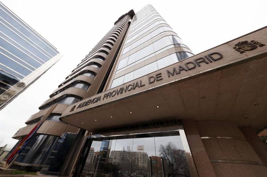 FOTOGRAFÍA. CAPITAL DE ESPAÑA (MADRID), AÑO 2019. Fachada de la Audiencia Provincial de Madrid donde la Fiscalía pedirá hoy el ingreso en prisión. Efe