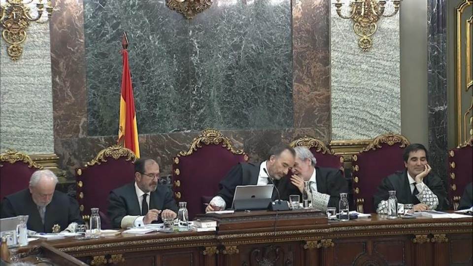 FOTOGRAFÍA. JUICIO PROCÉS (TRIBUNAL SUPREMO) MADRID (ESPAÑA), 20.03.2019. Imagen tomada de la señal de video institucional del Tribunal Supremo. Efe