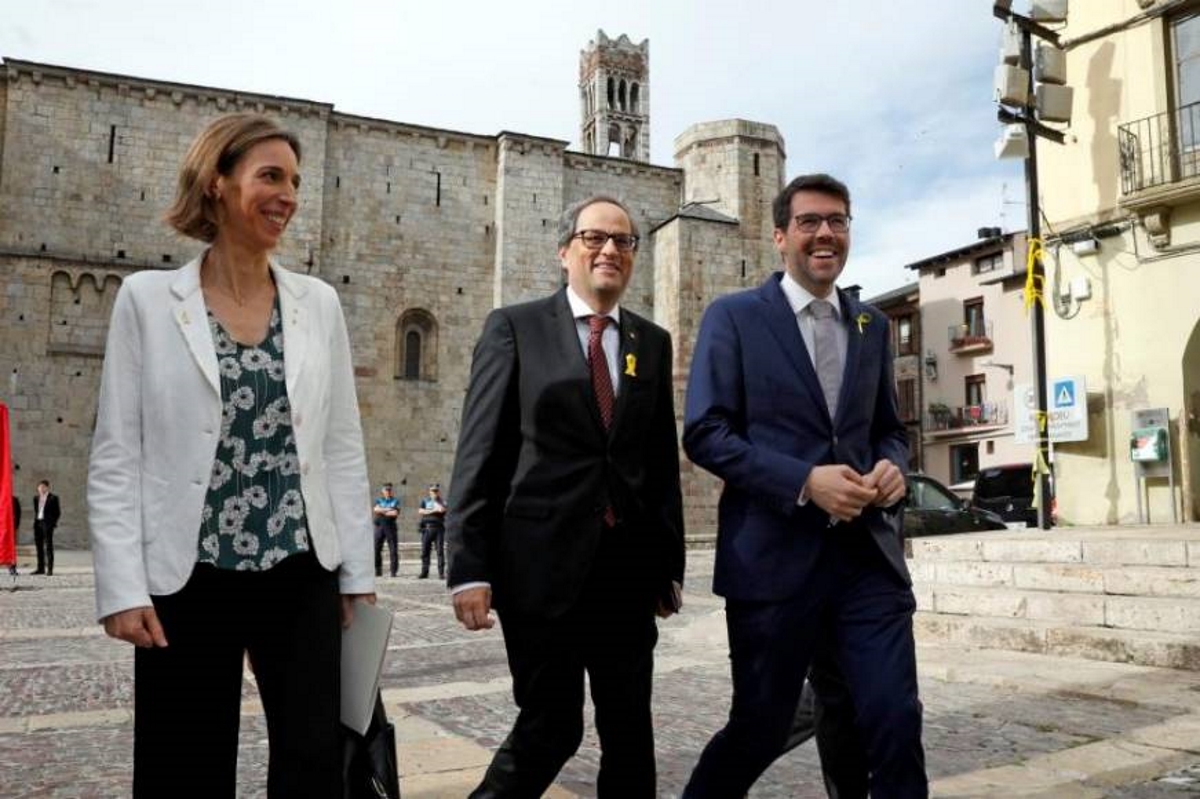 FOTOGRAFÍA. LÉRIDA (ESPAÑA), AÑO 2019. Vista de los enemigos del Reino de España, instalados en las instituciones del Estado español en Cataluña. Efe