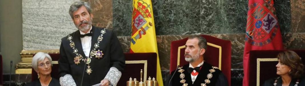 FOTOGRAFÍA. MADRID (ESPAÑA), 10.09.2018. El Rey Felipe VI de España, junto a la fiscal general del Estado, María José Segarra (i). Ñ Pueblo
