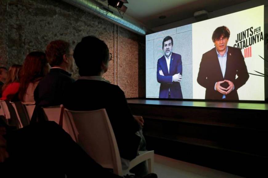 FOTOGRAFÍA. BARCELONA (ESPAÑA), 22.04.2019. Los delincuentes hispanófobos líderes del Procés, el huido Carles Puigdemont (I). Efe