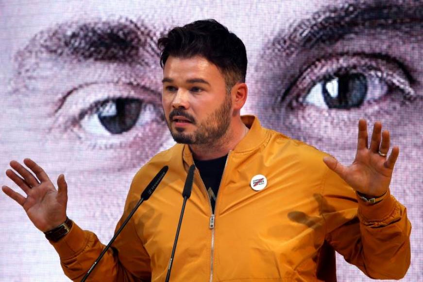 FOTOGRAFÍA. CATALUÑA (ESPAÑA), MES DE ABRIL DE 2019. Vista del candidato separatista hispanófobo de ERC, Gabriel Rufián. Efe