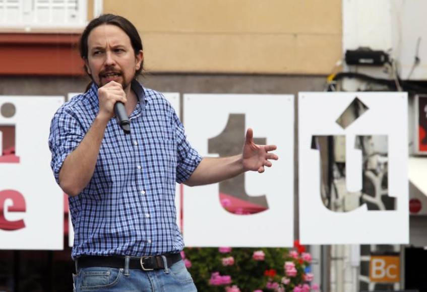 FOTOGRAFÍA. ESPAÑA, CAMPAÑA ELECTORAL DEL 28A DE 2019. El candidato de Unidas Podemos a presidente del Gobierno, Pablo Iglesias, durante un mitin. Efe.