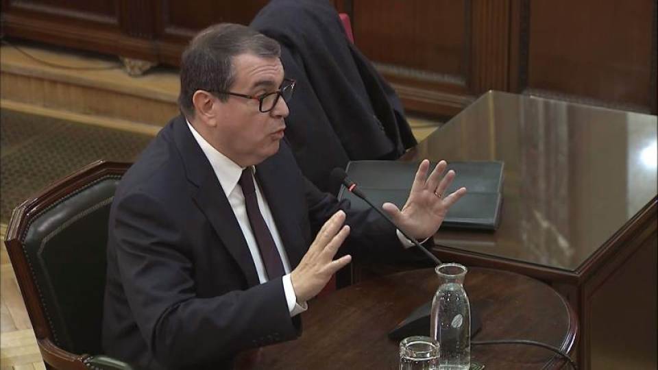 FOTOGRAFÍA. MADRID (ESPAÑA), 23.04.2019. TRIBUNAL DEL PROCÉS (TRIBUNAL SUPREMO DEL REINO DE ESPAÑA. Imagen tomada de la señal institucional de Tribunal supremo de Jordi Jané. Efe