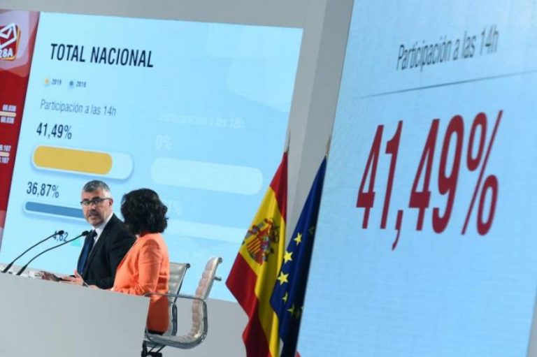 Sube 11,21 puntos la participación del 28A en Cataluña