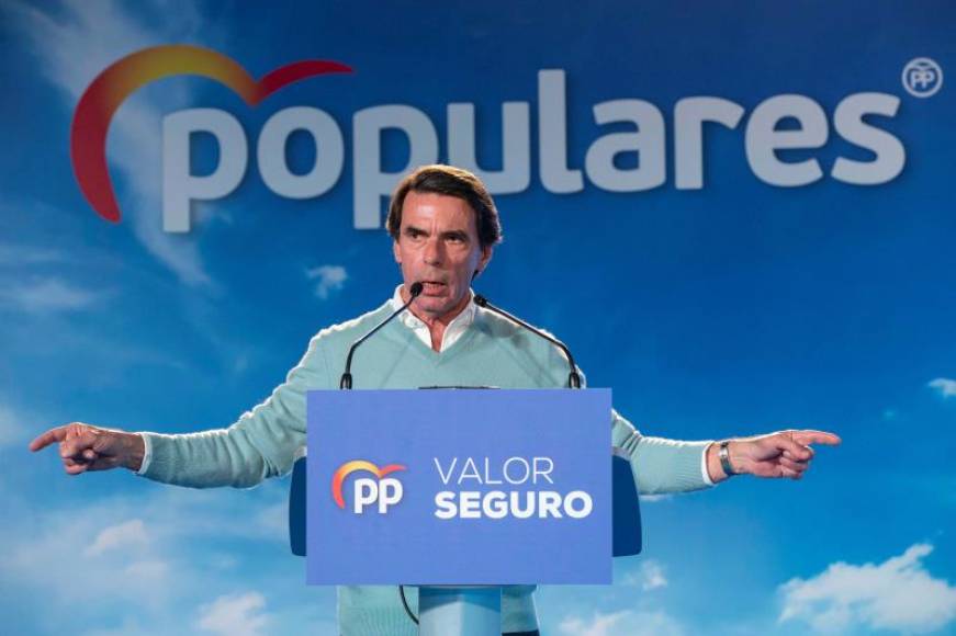 FOTOGRAFÍA. MADRID (ESPAÑA), CAMPAÑA ELECTORAL DEL 28a ESPAÑOLA, MES DE ABRIL DE 2019. José María Aznar (PP). Efe