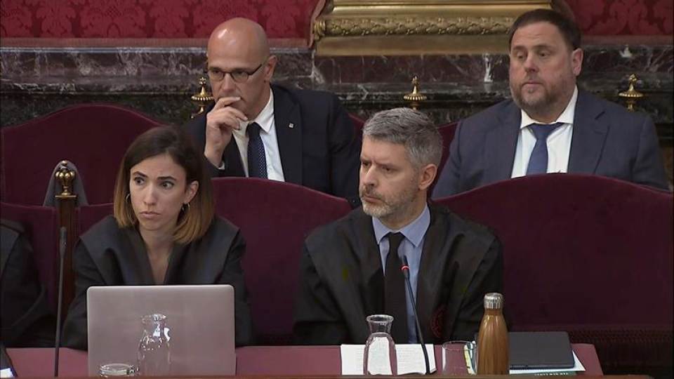 FOTOGRAFÍA. MADRID (ESPAÑA), TRIBUNAL DLE PROCÉS 8TRIBUNAL SUPREMOS), 30.04.2019. Imagen tomada de la señal institucional de Tribunal Supremo. Efe