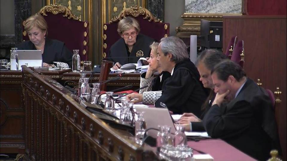 FOTOGRAFÍA. MADRID (ESPAÑA), TRIBUNAL SUPREMO, JUICIO PROCÉS. ABRIL 2019. Captura de la señal institucional del Tribunal Supremo. Efe.