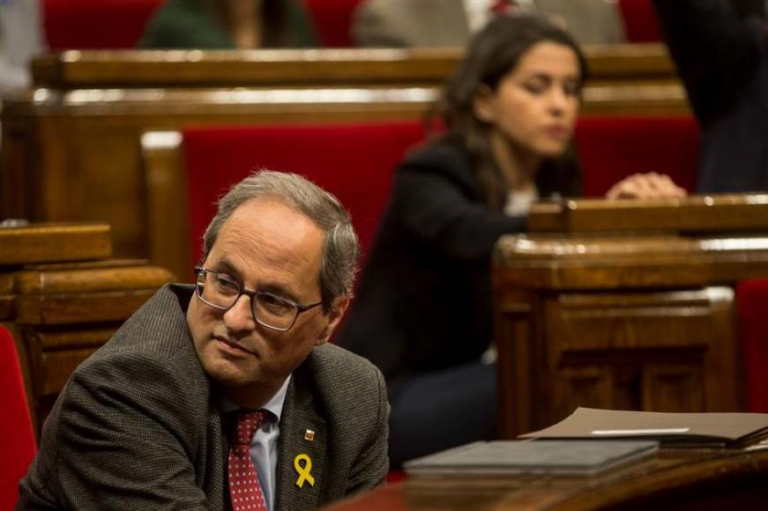 Torra: Desobedeceré la «moción del Parlamento de Cataluña» que pide elecciones